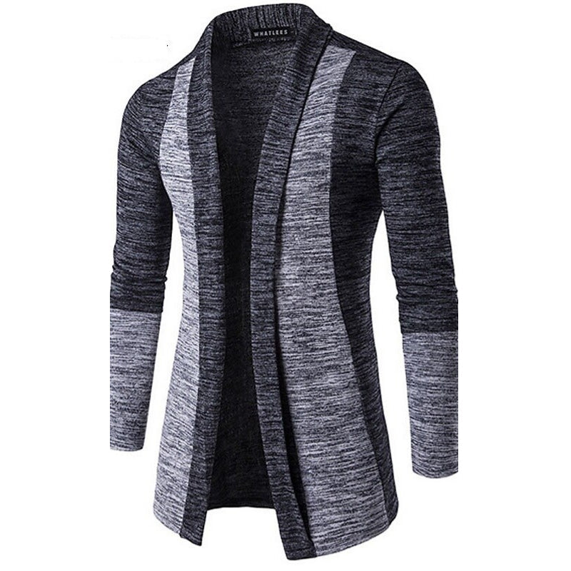 Gilet cardigan homme uni à col en V