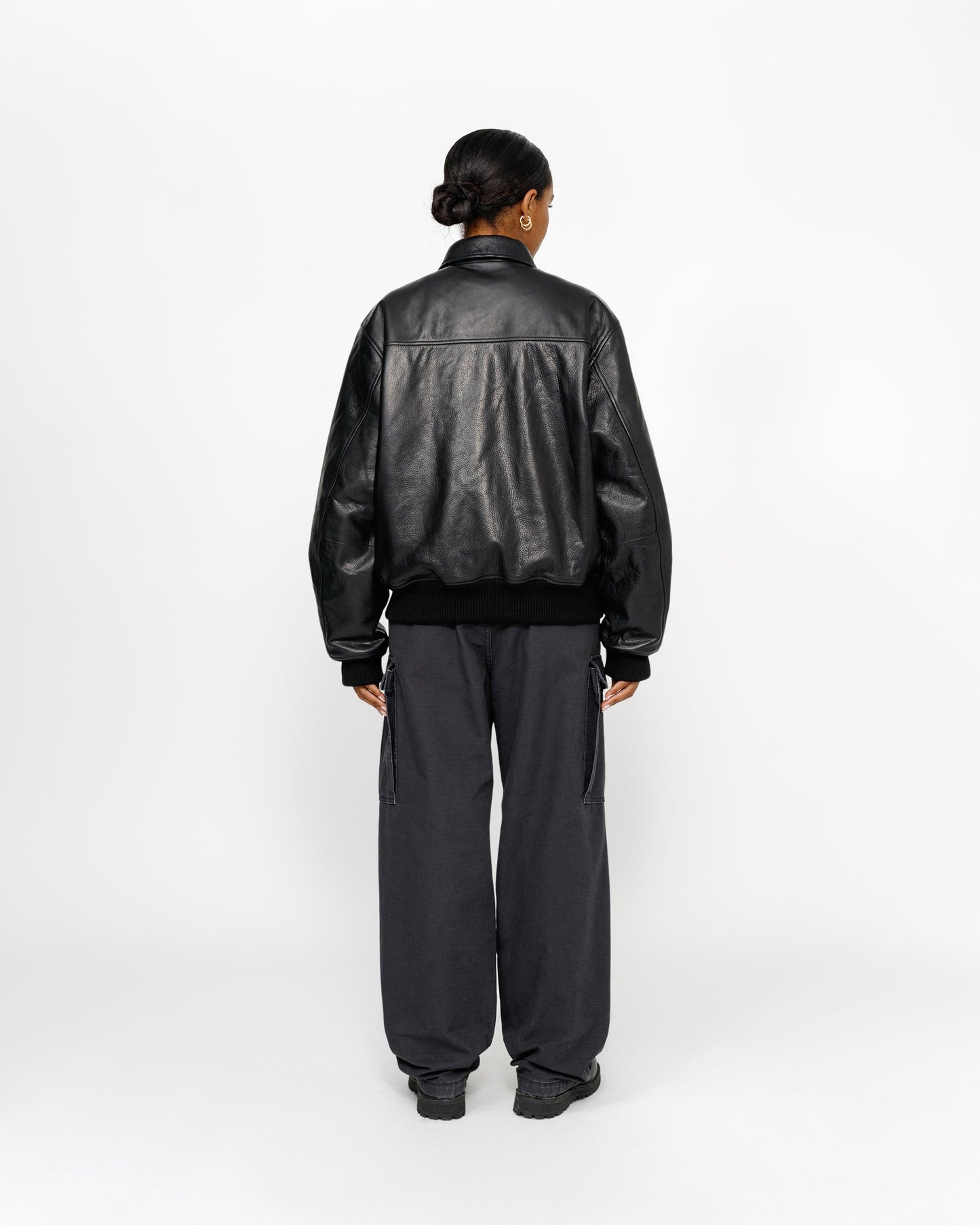 BLOUSON D'AVIATEUR EN CUIR