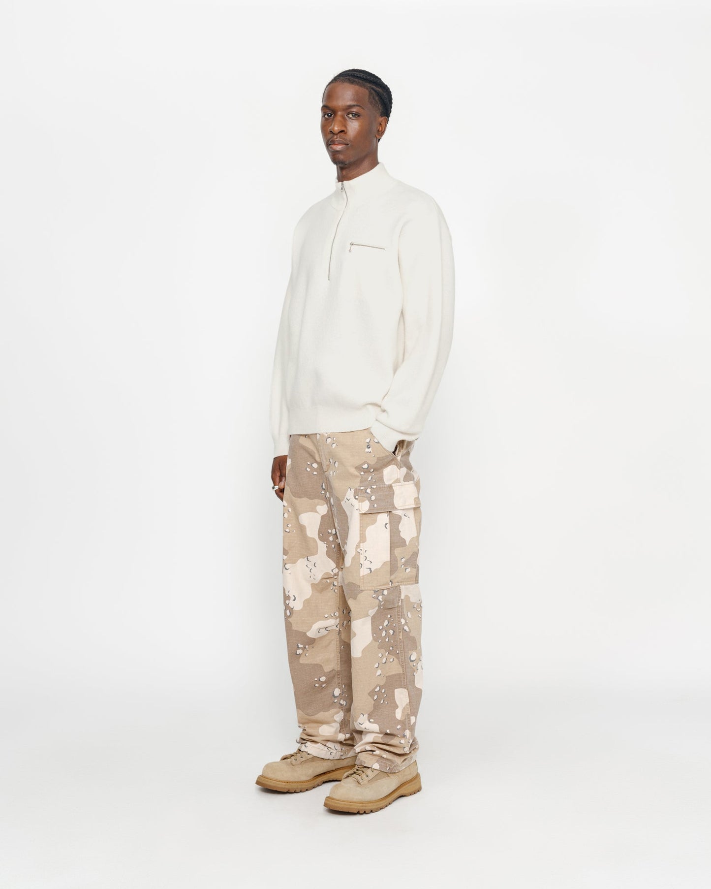 PULL COL MONTANT DEMI-ZIP
