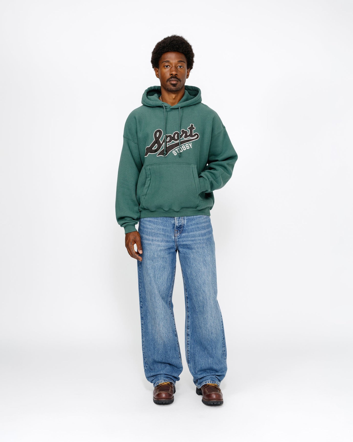SWEAT À CAPUCHE ÉCUSSON SATIN