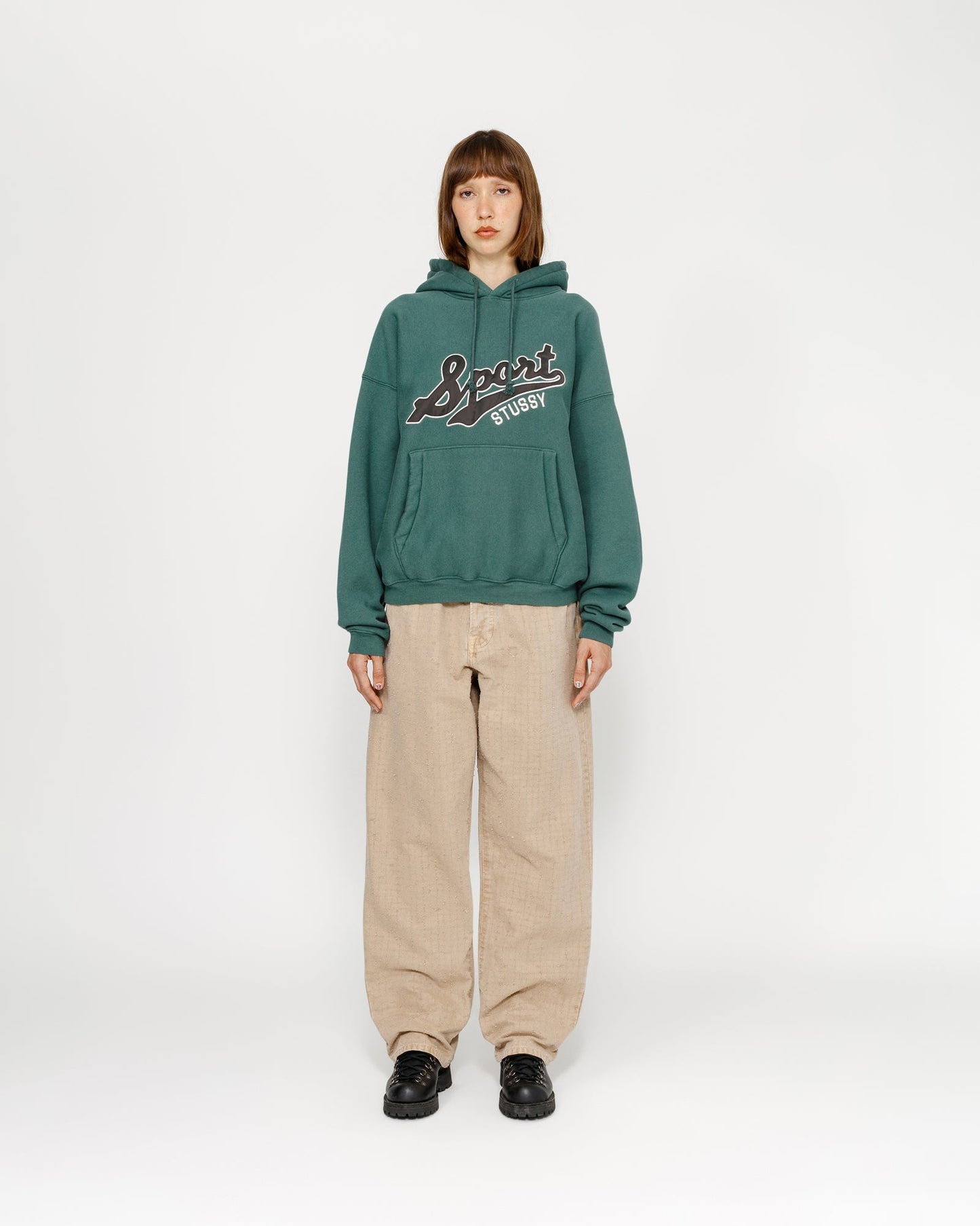 SWEAT À CAPUCHE ÉCUSSON SATIN