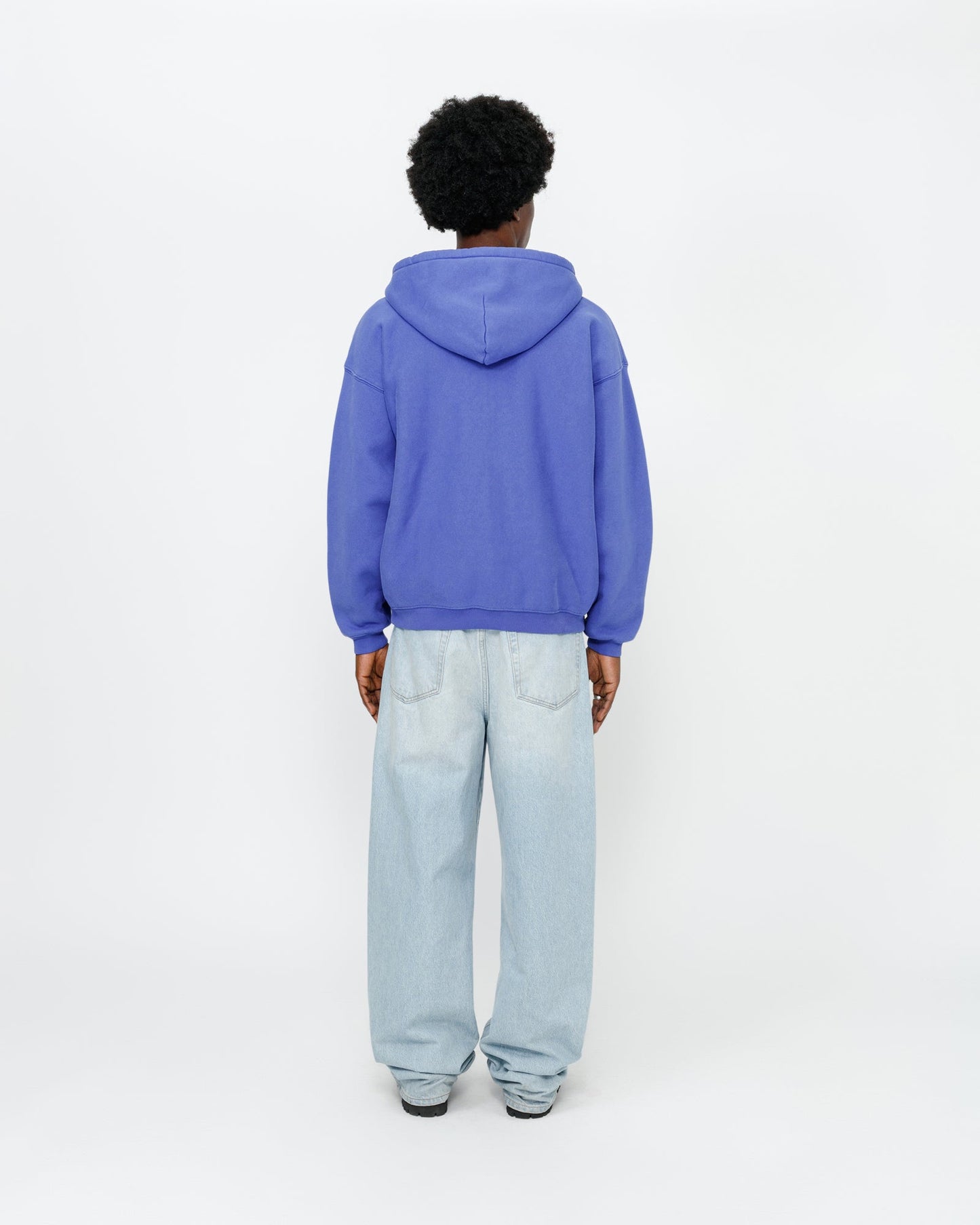 SWEAT À CAPUCHE ZIPPÉ À MOTIF DÉLAVÉ