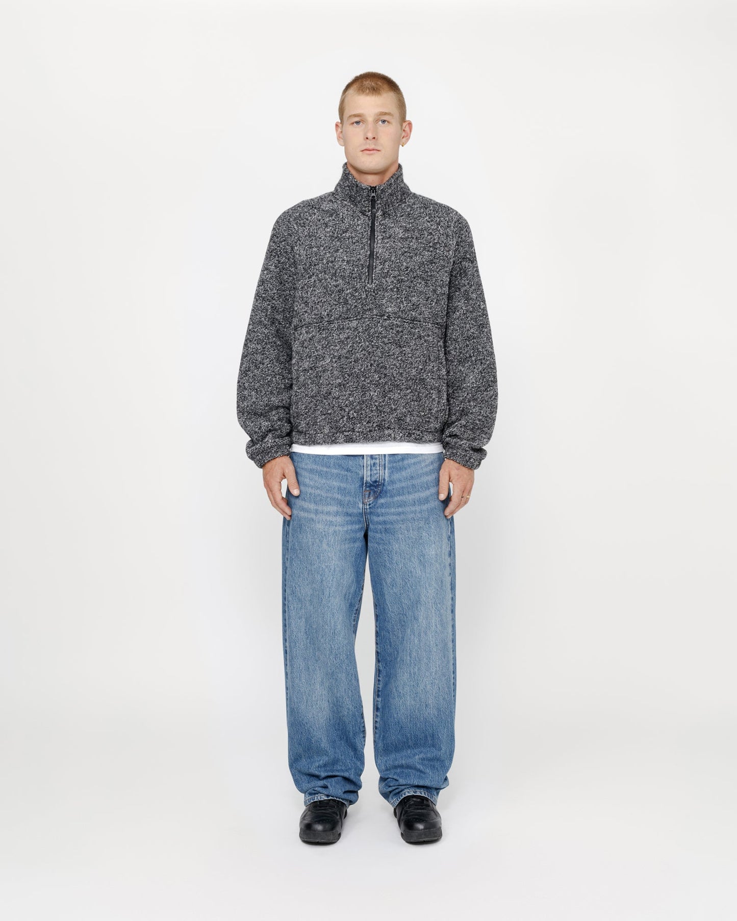 MOCK-NECK EN SHERPA MÉLANGE DE LAINE