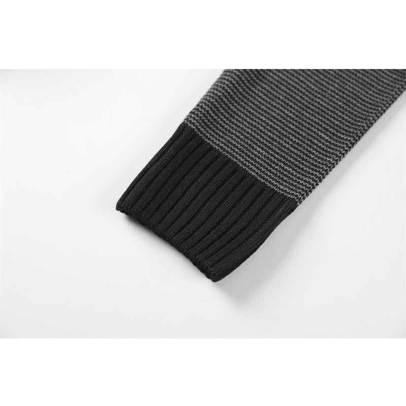 Pull ras du cou homme slim fit à ourlet et col contrastés