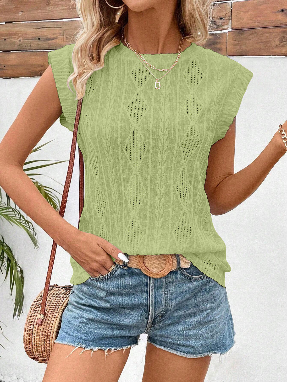 ✨T-shirt classique d'été jacquard à rayures pour femme