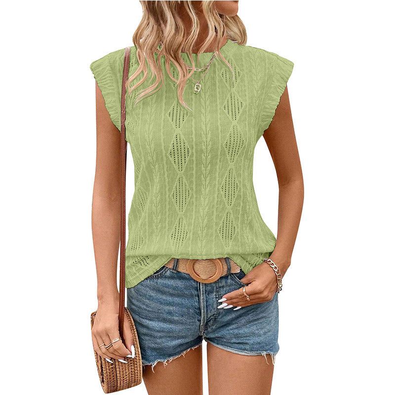 ✨T-shirt classique d'été jacquard à rayures pour femme