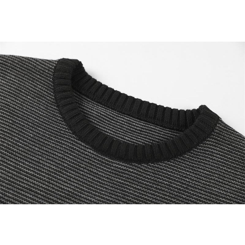 Pull ras du cou homme slim fit à ourlet et col contrastés